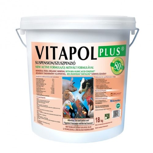 VITAPOL SZUSZPENZIÓ 18 KG gyorsabb, egészségesebb fejlődésben segít, immunerősítő /szarvasmarha, juh, sertés, baromfi, ló, nyúl, hobbiállatok/