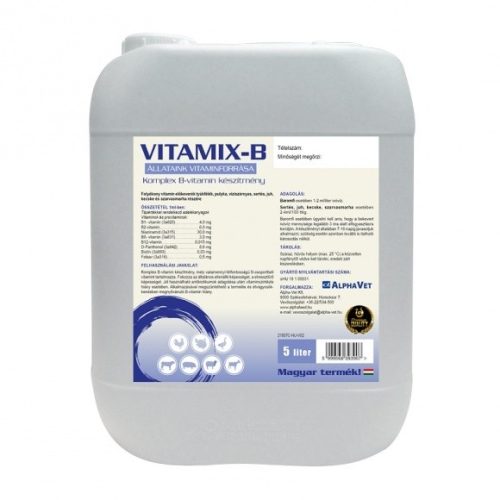 Vitamix-B Sol. 5 l komplex B vitamin készítmény takarmányok vitamintartalmának növelésére