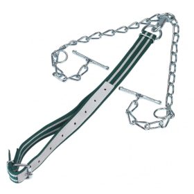   Marha kikötő nyakpánt 130 x 4 cm, kettős lánccal, karabínerrel, 6 mm, standard minőség