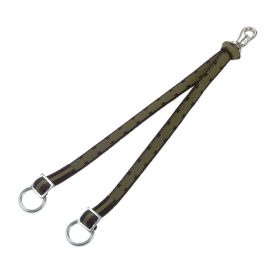   Marha kikötő szár, kettős szíjjal, karabinerrel, 60 cm, csúcsminőség
