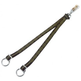   Marha kikötő szár, kettős szíjjal, biztonsági karabinerrel, 60 cm, csúcsminőség