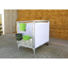   Borjúbox kicsi 130x85 cm, stabil, tüzihorganyzott fémkerettel