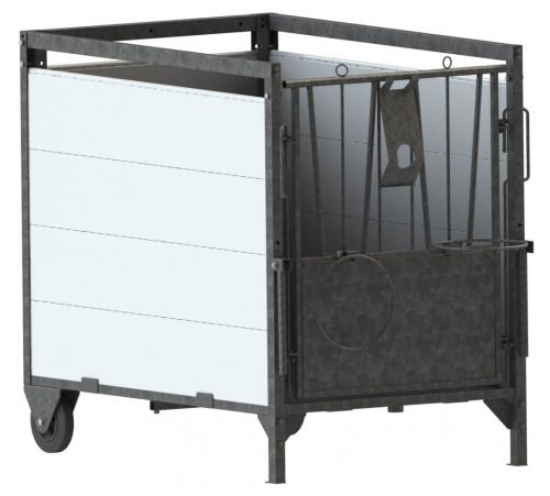 Borjúbox kicsi 130x85 cm, stabil, tüzihorganyzott fémkerettel