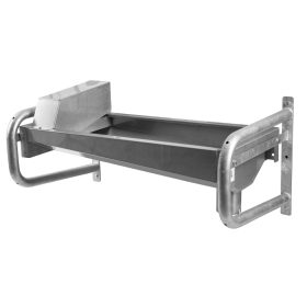 Rozsdamentes acél itatóvályú, 120 cm, falra szerelhető