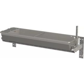   Rozsdamentes acél dönthető itatóvályú - 2 m, fűthető 200W, falra szerelhető, 70 l
