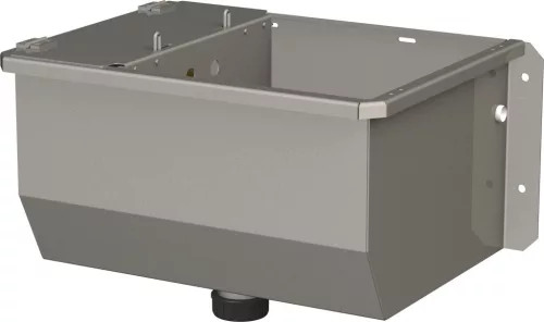 Rozsdamentes acél itató vályú - úszószeleppel, fűtéssel 100W 35 l