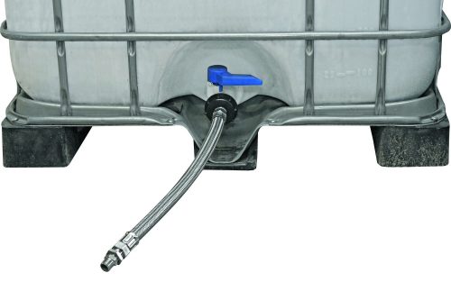 Csatlakozókészlet IBC-konténerhez rugalmas páncélcsővel - 70 cm