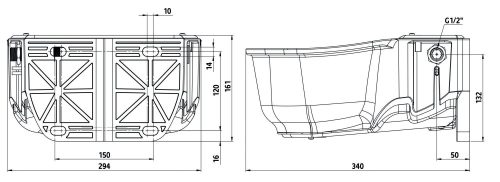 SH30 fűthető, műanyag úszószelepes itató - 230W