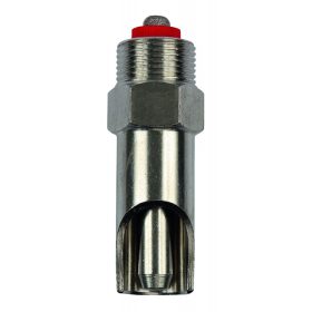   3/4"-3/4" colos szopókás sertésitató nyomószeleppel, inox - 12 mm