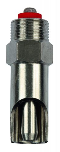 Szopókás sertésitató, inox, hossz 77 mm, nyomószelep átmérő 12 mm, 3/4"-3/4"