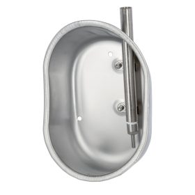   Ningbo inox fém csészés sertés önitató - 21x29x16 cm, 1/2”-os csatlakozás