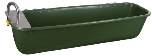Hosszú itatóvályú, úszószeleppel, műanyag, zöld, 1/2", 42 l, 100 cm