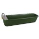 Hosszú itatóvályú, úszószeleppel, műanyag, zöld, 1/2", 42 l, 100 cm