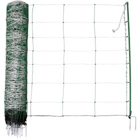   AKO TopLine Plus Villanypásztor háló, juhháló, zöld, 50 m x 90 cm, dupla leszúró tüskével