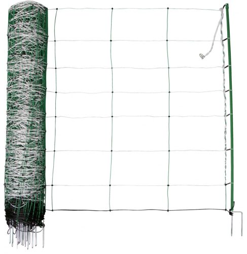 AKO TopLine Plus Villanypásztor háló, juhháló, zöld, 50 m x 90 cm, dupla leszúró tüskével