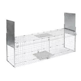 Összecsukható élvefogó, ezüst 120x25,4x30 cm