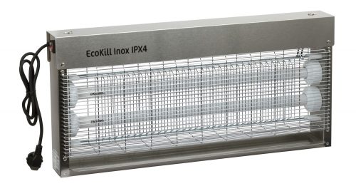 EcoKill Inox IPX4 elektromos légycsapda, 2 x 20 W