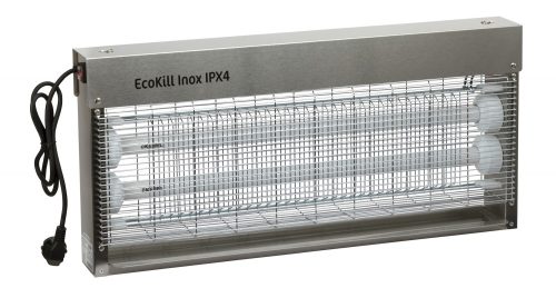 EcoKill Inox IPX4 elektromos légycsapda - 2x20 W