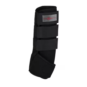 Ínvédő-bokavédő szett, szintetikus, fekete, cob