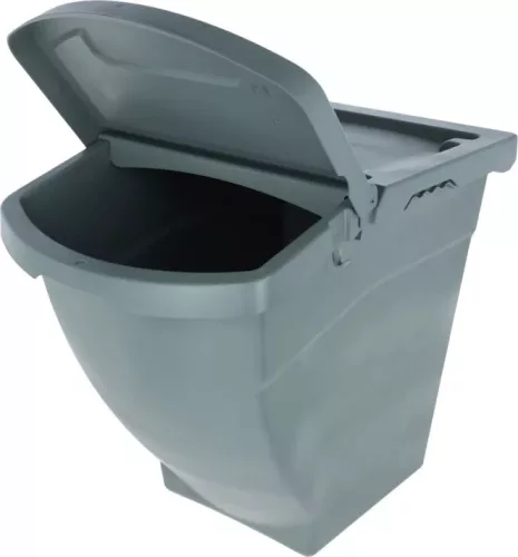 Egymásra rakható takarmánytároló - fedéllel, 60 l