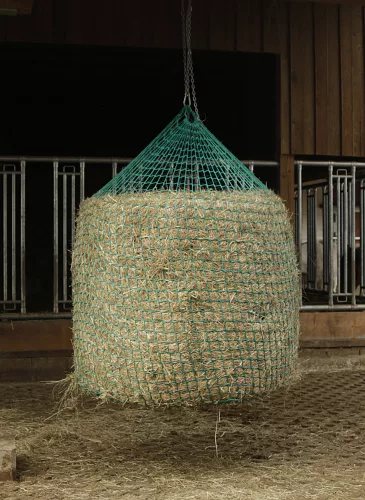 Felakasztható szénaháló hengerbálához - 150x180 cm