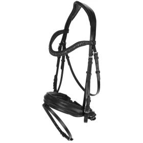 Svéd kantár - fekete, cob