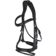 Anatómiailag formázott kantár - fekete, cob
