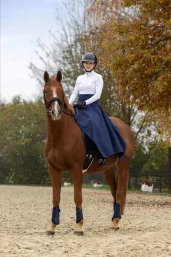 Thermo női lovagló szoknya - sötétkék, 40-46