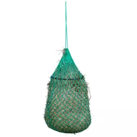   Szénaháló gyűrűvel - zöld, 120 cm, 45x45 mm lyukmérettel