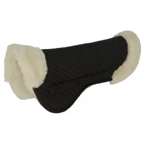 Nyeregpárna, fekete, műszőr Pony