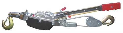 Feszítő csörlő, 3 m, O 5 mm, 2 t, csavarodásmentes drótkötél