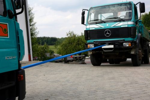 Vontatókötél kék színben, 56t szakítószilárdsággal - 6 m