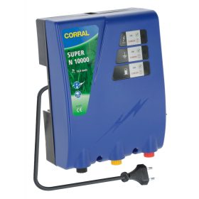   Corral Super N 10000 villanypásztor készülék sűrű növényzettel benőtt, hosszú kerítéshez - 230V