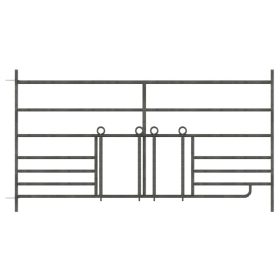   Bárány panel, etetővel, 1,83m, magasság: 92 cm, juh karámelem, etetővel