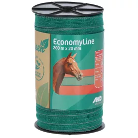 Economy Line szalag, 20 mm, 200 m, zöld/szürke