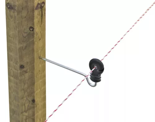 AKO távtartós villanypásztor körszigetelő facsavaros menettel - 22 cm, 10 db/cs
