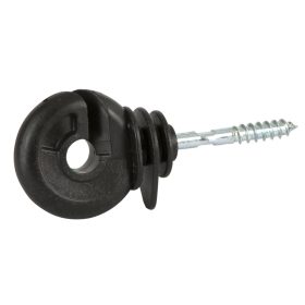   Facsavaros, erősített körszigetelő, 25 db/cs, fekete, gyürüs izolátor, kompakt átmenő támasz, fekete