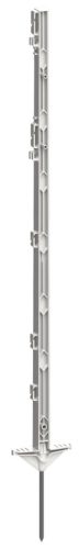 AKO Classic műanyag villanypásztor tartóoszlop - 156 cm, fehér, dupla taposóval, 5 db/cs