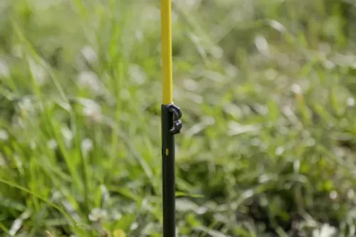 Ovális üvegszálas karó, 106 cm, fém