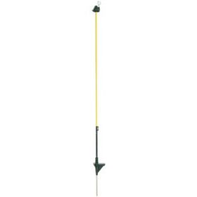   Kerek üvegszálas karó, 152 cm, fémtüskével, sárga, 10 db/cs