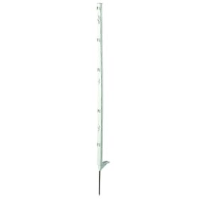   AKO Classic műanyag villanypásztor tartóoszlop - 105 cm, fehér, szimpla taposóval, 5 db/csomag