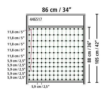 Villanypásztor kapu 90-125 cm-ig - 125 cm