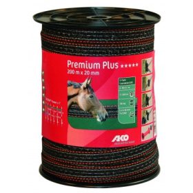   AKO Premium Plus villanypásztorszalag barna/narancs - 200 m x 20 mm
