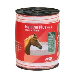   AKO TopLine Plus sárga/narancs villanypásztor szalag 20 mm - 200 m 