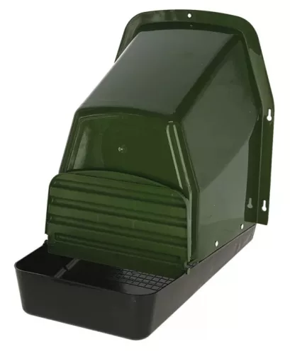 Műanyag kültéri fészek, tálcával