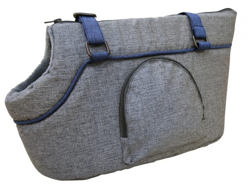 Marie szállító táska, szürke/kék, 46x23x25 cm