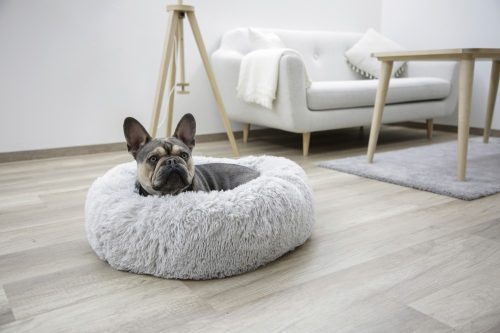 Fluffy kutyaágy, világosszürke - 76x19 cm