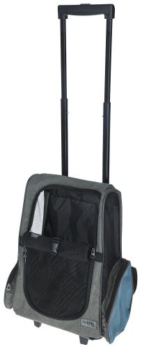 Vacation kutyaszállító kocsi, szürke/kék - 41x26x55/103 cm