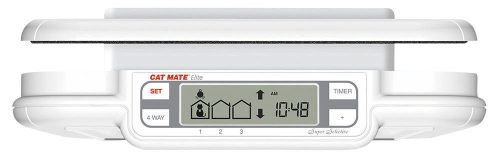 Cat Mate® Super LCD kijelzős macskaajtó, elektronikus azonosítóval, időjárásnak ellenálló kefés szigeteléssel