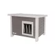Eli ECO macskaház szigetelt PVC függöny ajtóval - 57x45x43 cm